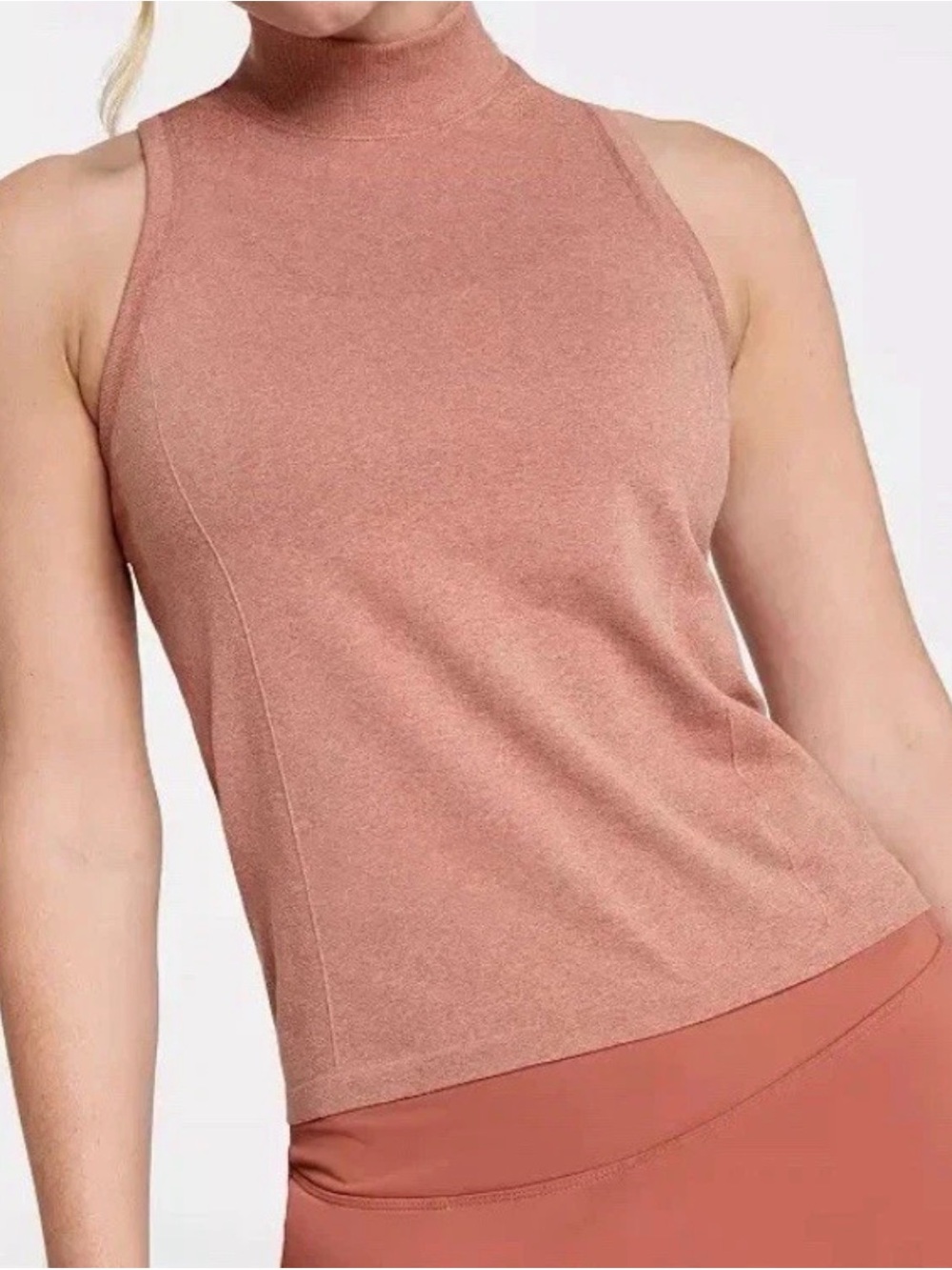 CALIA Women's Seamless Sleeveless Mock Neck Top Sz M. NWT
